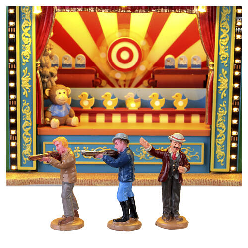 The Duck Hunt 4-teiliges Set animierte Szene Lemax Carnival 21x30x16 cm - 55326 5