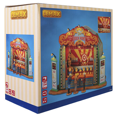 The Duck Hunt 4-piece set animated scene Lemax Carnival 21x30x16 cm- 55326 8