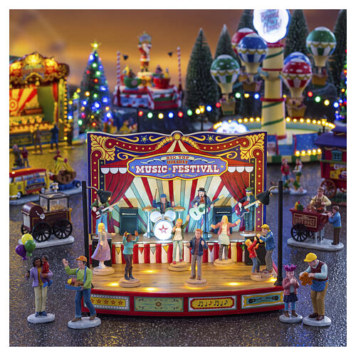 Big Top Holiday Music Festival animierte Szene Lemax Carnival 15x20x19 cm - 64632 2