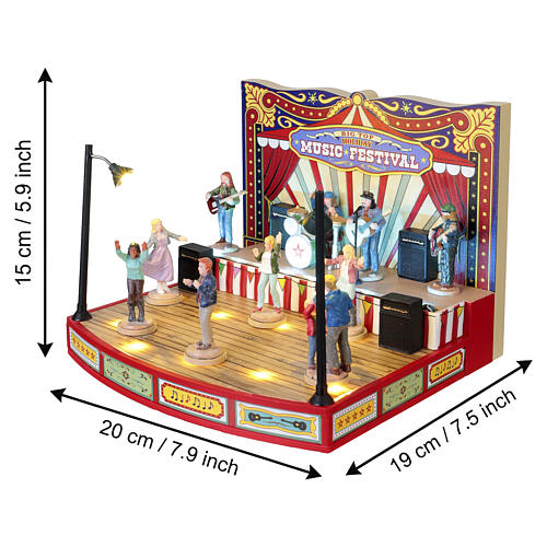 Big Top Holiday Music Festival animierte Szene Lemax Carnival 15x20x19 cm - 64632 3