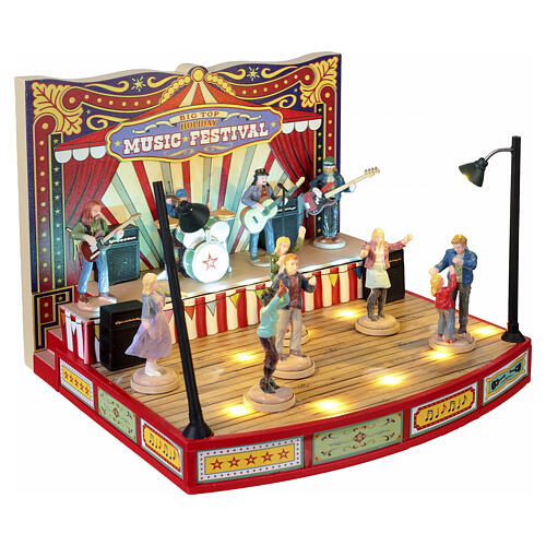 Big Top Holiday Music Festival animierte Szene Lemax Carnival 15x20x19 cm - 64632 4