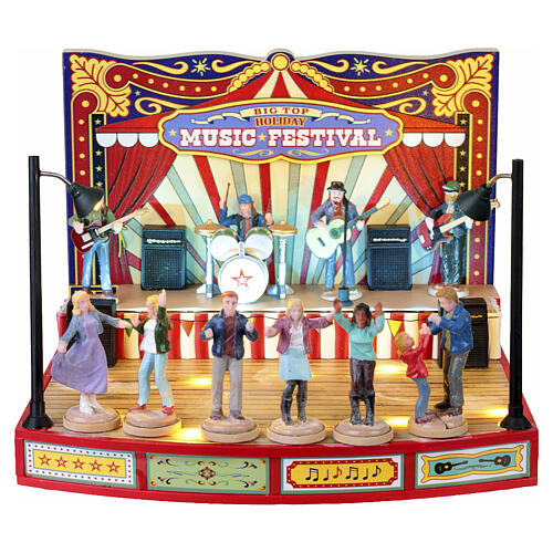 Big Top Holiday Music Festival animierte Szene Lemax Carnival 15x20x19 cm - 64632 6