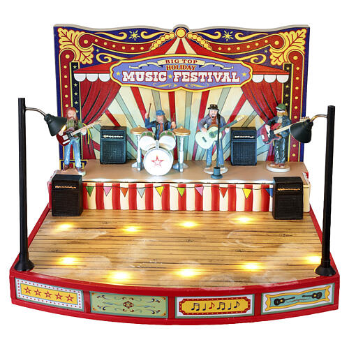 Big Top Holiday Music Festival animierte Szene Lemax Carnival 15x20x19 cm - 64632 7