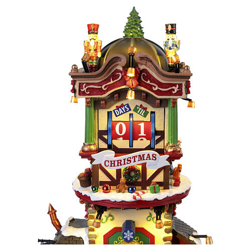 Christmas Time Countdown animierte Szene Lemax Caddington Village 34x23x23 cm - 65518 8