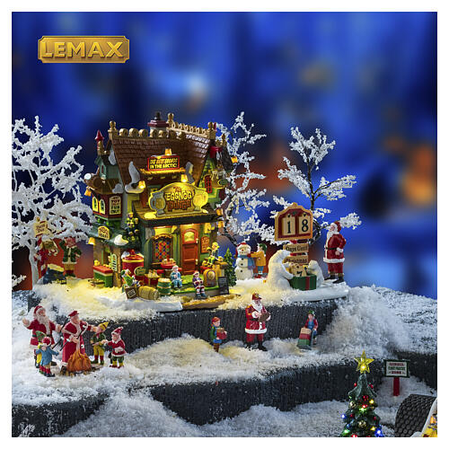 The Holly Jolly Chocolatier & Mrs. Claus Coffee Shop scena animata Lemax Santa'S W. 28x32x19 cm - 65521 2