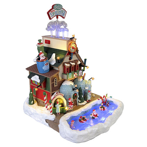 Santa's Hot Springs Oasis animierte Szene Lemax Santa's Wonderland 33x24x28 cm – 65522 7