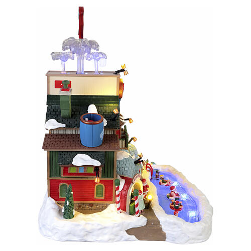 Santa's Hot Springs Oasis animierte Szene Lemax Santa's Wonderland 33x24x28 cm – 65522 9