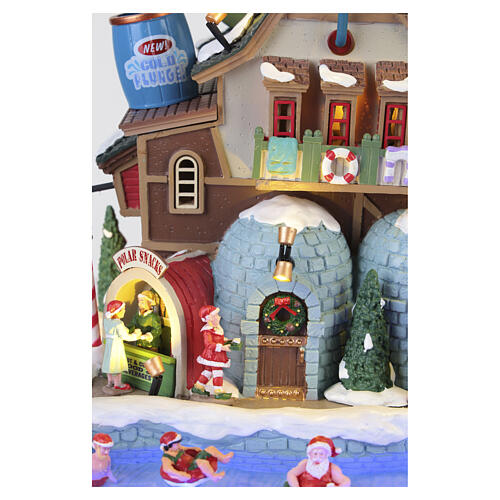 Santa's Hot Springs Oasis animierte Szene Lemax Santa's Wonderland 33x24x28 cm – 65522 11