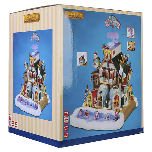Santa's Hot Springs Oasis animierte Szene Lemax Santa's Wonderland 33x24x28 cm – 65522 14