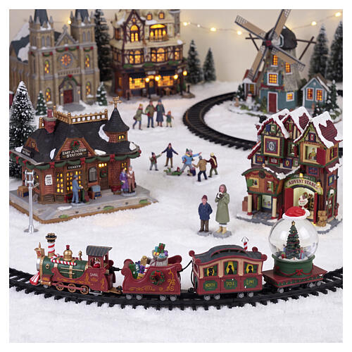 North Pole Railway animierte Szene mit Zug Lemax 15x113x66 cm - 74223 2