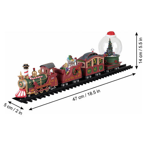 North Pole Railway animierte Szene mit Zug Lemax 15x113x66 cm - 74223 3