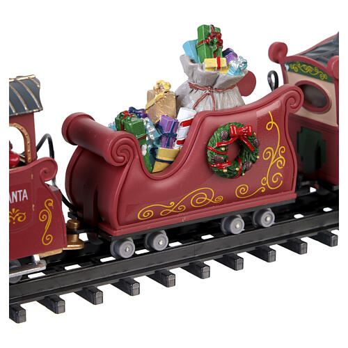 North Pole Railway animierte Szene mit Zug Lemax 15x113x66 cm - 74223 5