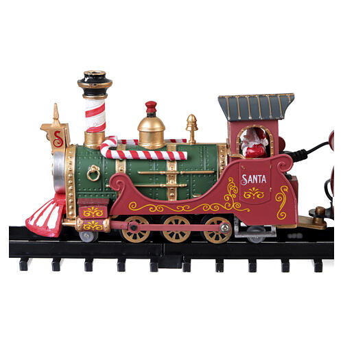 North Pole Railway animierte Szene mit Zug Lemax 15x113x66 cm - 74223 10