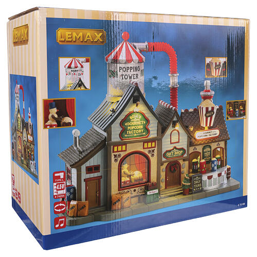 Bell's Gourmet Popcorn Factory animierte Szene Lemax Harvest Crossing 24x30x15 cm - 75188 7