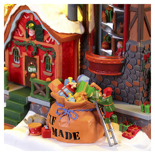 Elf Made Toy Factory animierte Szene Lemax Santa's Wonderland 26x30x18 cm - 75190 4
