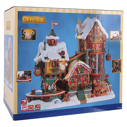 Elf Made Toy Factory animierte Szene Lemax Santa's Wonderland 26x30x18 cm - 75190 10