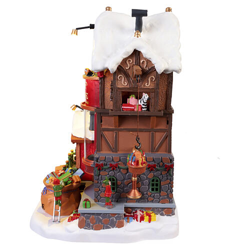 Elf Made Toy Factory Animated Scene Lemax Santa's Wonderland