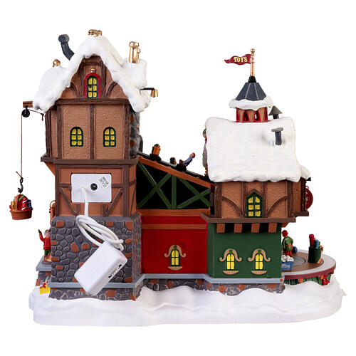 Elf Made Toy Factory Animated Scene Lemax Santa's Wonderland