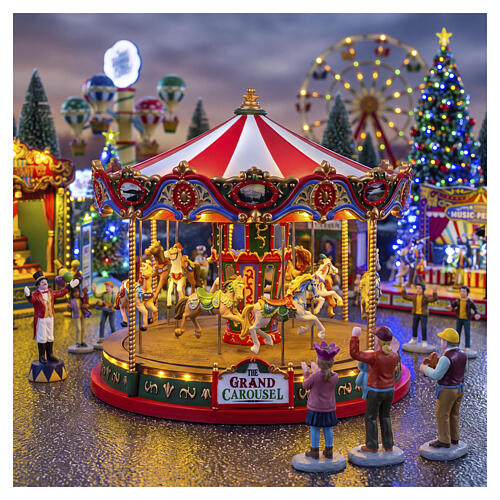 The Grand Carousel animierte Szene Lemax Carnival 24x25x25 cm - 84349 2