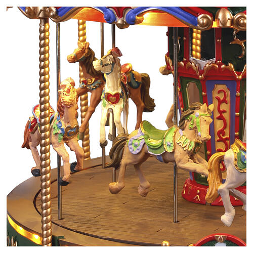 The Grand Carousel animated scene Lemax Carnival 24x25x25 cm