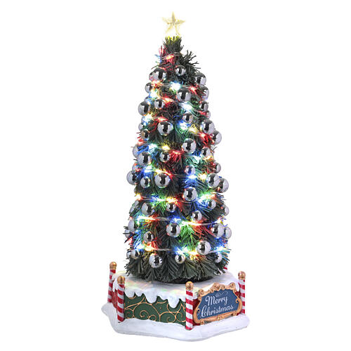 New Majestic Christmas Tree animierte Szene Lemax 34x16x15 cm - 84350 4