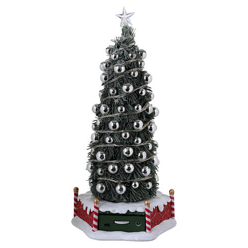 New Majestic Christmas Tree animierte Szene Lemax 34x16x15 cm - 84350 5