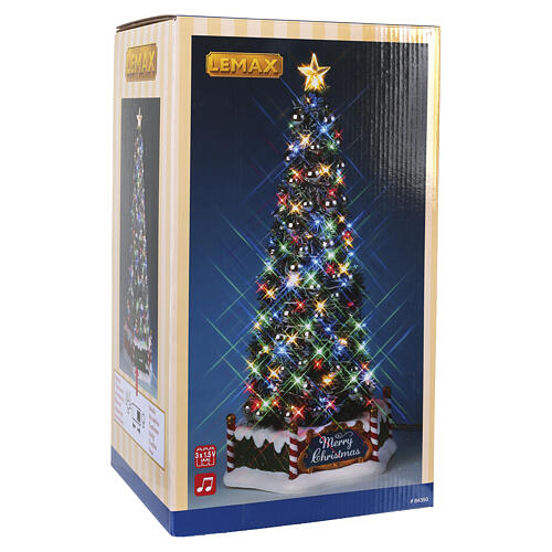 New Majestic Christmas Tree animierte Szene Lemax 34x16x15 cm - 84350 7