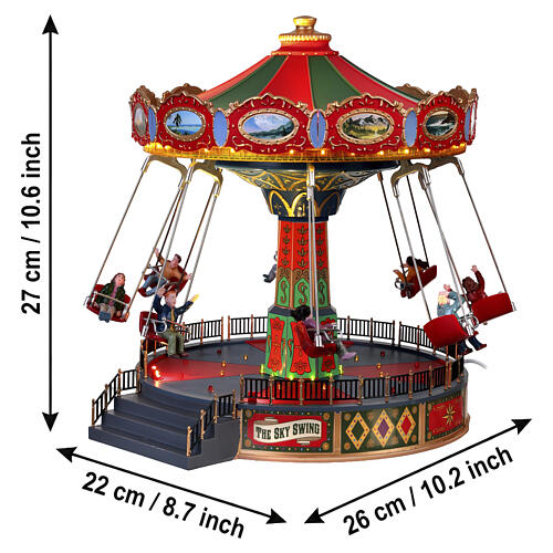 The Sky Swing animated scene Lemax Carnival 27x22x26 cm - 84379 3