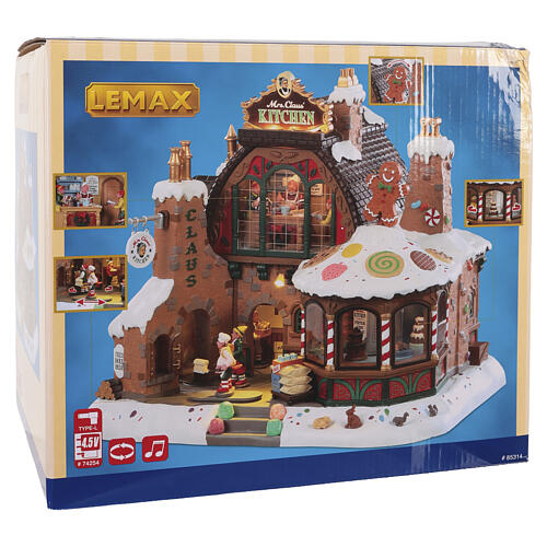 Mrs. Claus' Kitchen animierte Szene Lemax Santa's Wonderland 24x27x21 cm - 85314 9