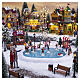 Village Skating Pond With Sound set 18 pezzi scena animata Lemax 14x37x30 cm - 94048 s2
