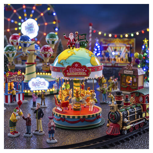 Yuletide Carousel scena animata Lemax Carnival 28x16x16 cm - 94525 2