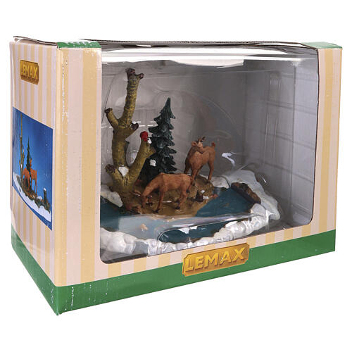Feeding Deer set 3 pezzi accessorio da tavolo Lemax 13x24x13 cm - 03327 4