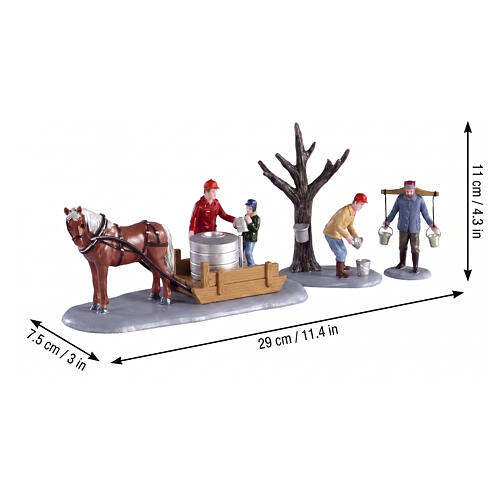 Maple Syrup Season set 3 pezzi accessorio Lemax 11x29x8 cm - 03523 2