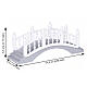 Plastic Foot Bridge ambientazione Lemax 6x14x5 cm - 4158 s2