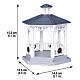 Plastic Gazebo With Decorations ambientazione Lemax 16x14x12 cm - 4160 s2