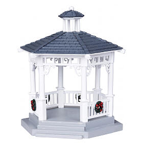 Altanka plastikowa z dekoracjami - Plastic Gazebo with decorations, Lemax, 16x14x12 cm, 4160