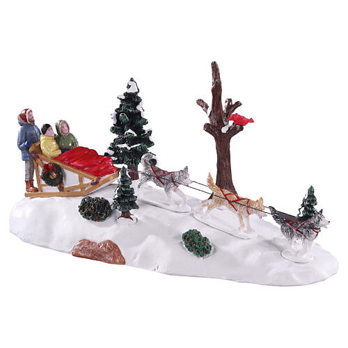 Dog Sledding Afternoon Tischakzent Lemax Vail Village 12x23x10 cm - 13557 1