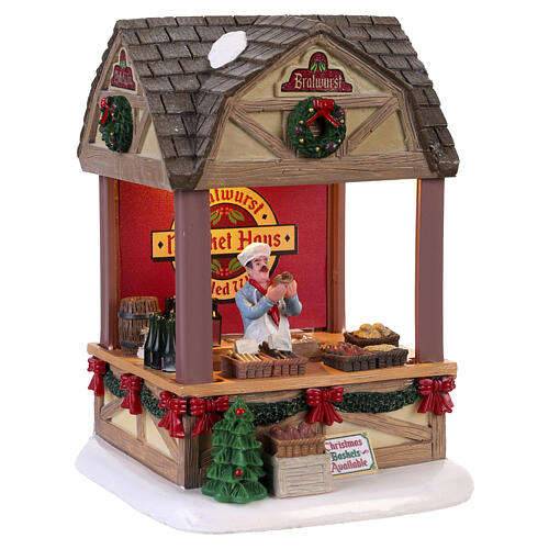 Christmas Market Bratwurst accessorio da tavolo Lemax Caddington Village 14x10x11 cm - 14903 3