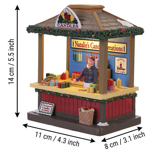 Christmas Candles Tischakzent Lemax Caddington Village 14x11x8 cm - 14909 2