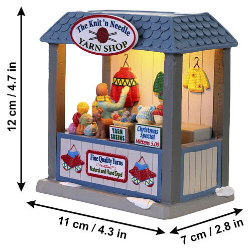 The Knit 'n Needle Yarn Shop Tischakzent Lemax Caddington Village 12x11x7 cm - 14910 2