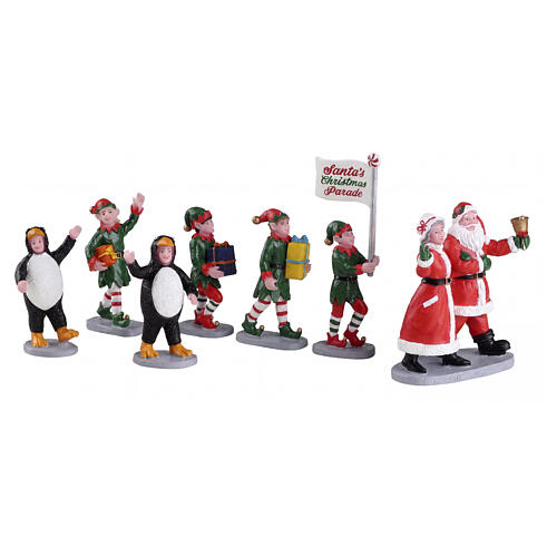 Santa's Elf Parade 7-teiliges Set Tischakzent Lemax Caddington Village 8x19x3 cm - 23592 1