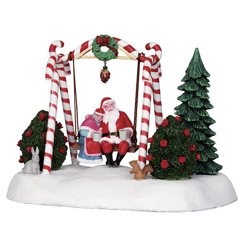 Santa Swing accessorio da tavolo Lemax Santa'S Wonderland 13x17x10 cm - 24479 1
