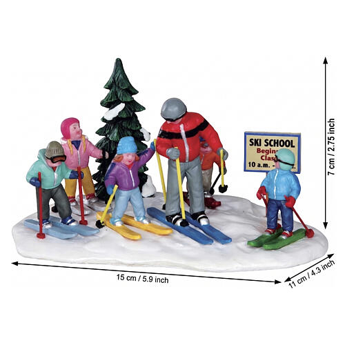 Ski School Tischakzent Lemax Vail Village 7x15x11 cm - 33018 2