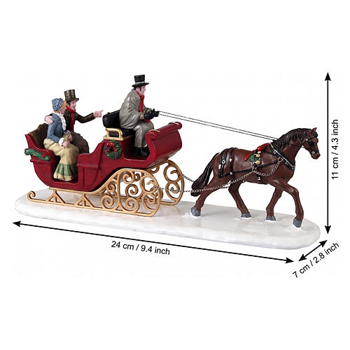 Scenic Sleigh Ride accessorio da tavolo Lemax Caddington Village 10x24x7 cm - 33620 2