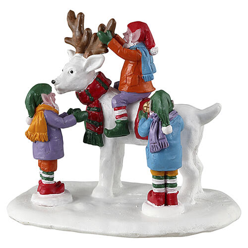 Reindeer Snowman Tischakzent Lemax Santa'S Wonderland 7x8x6 cm – 33629 1