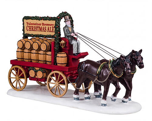 Christmas Ale Delivery accessorio da tavolo Lemax Caddington Village 14x24x8 cm - 43710 1