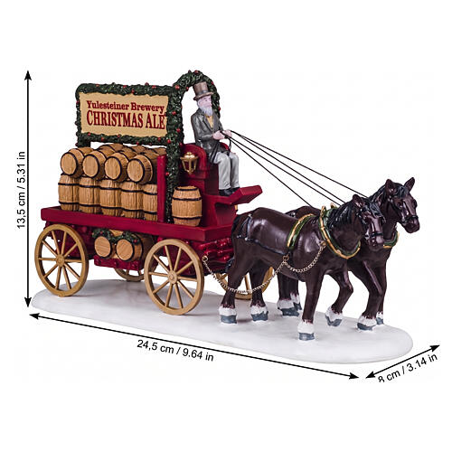 Christmas Ale Delivery accessorio da tavolo Lemax Caddington Village 14x24x8 cm - 43710 2