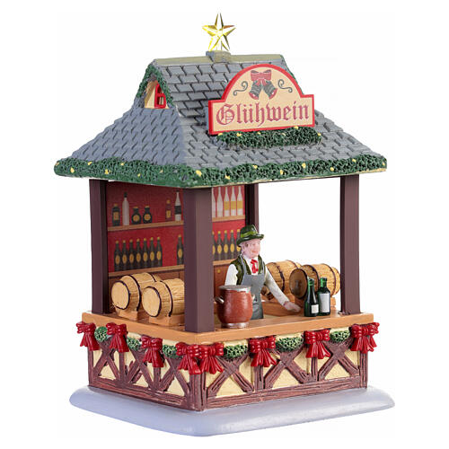 Gluhwein Booth accessorio da tavolo Lemax Caddington Village 16x11x10 cm - 43714 3