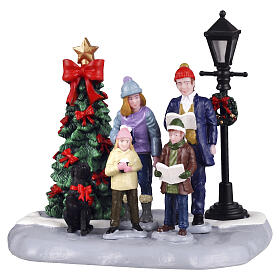Family Caroling - Villancicos en familia accesorio de mesa Lemax Vail Village 10x11x9 cm - 43722