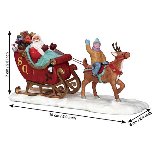 Santa's Sleigh Tischakzent Lemax 7x15x6 cm – 53210 2